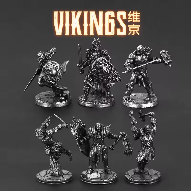White Brass Viking Warrior Min - Board Game Vikings review and price