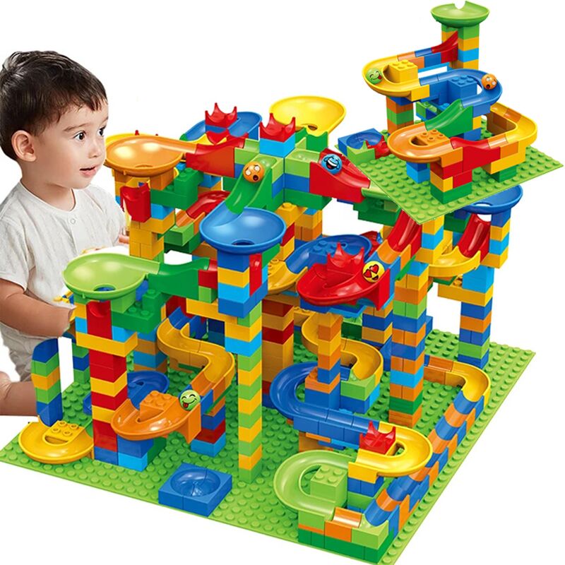 84-504PCS Marble Race Run Bloc - Lego Set Creator review and price