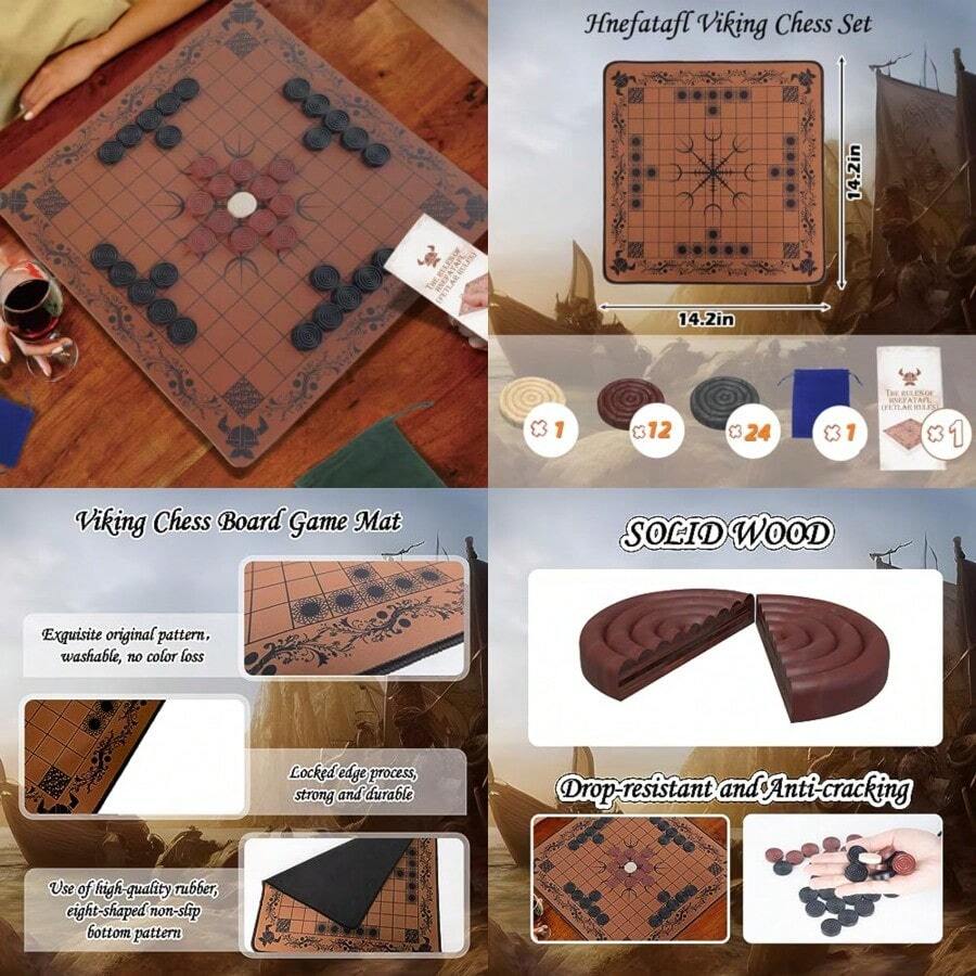 HNEFATAFL: Viking Chess Board  - Board Game Vikings review and price