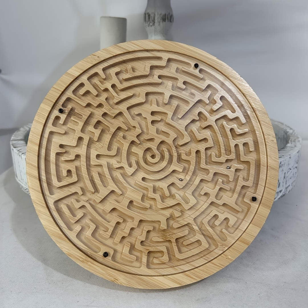 Circular wooden maze game, bam - Board Game Qwirkle review and price
